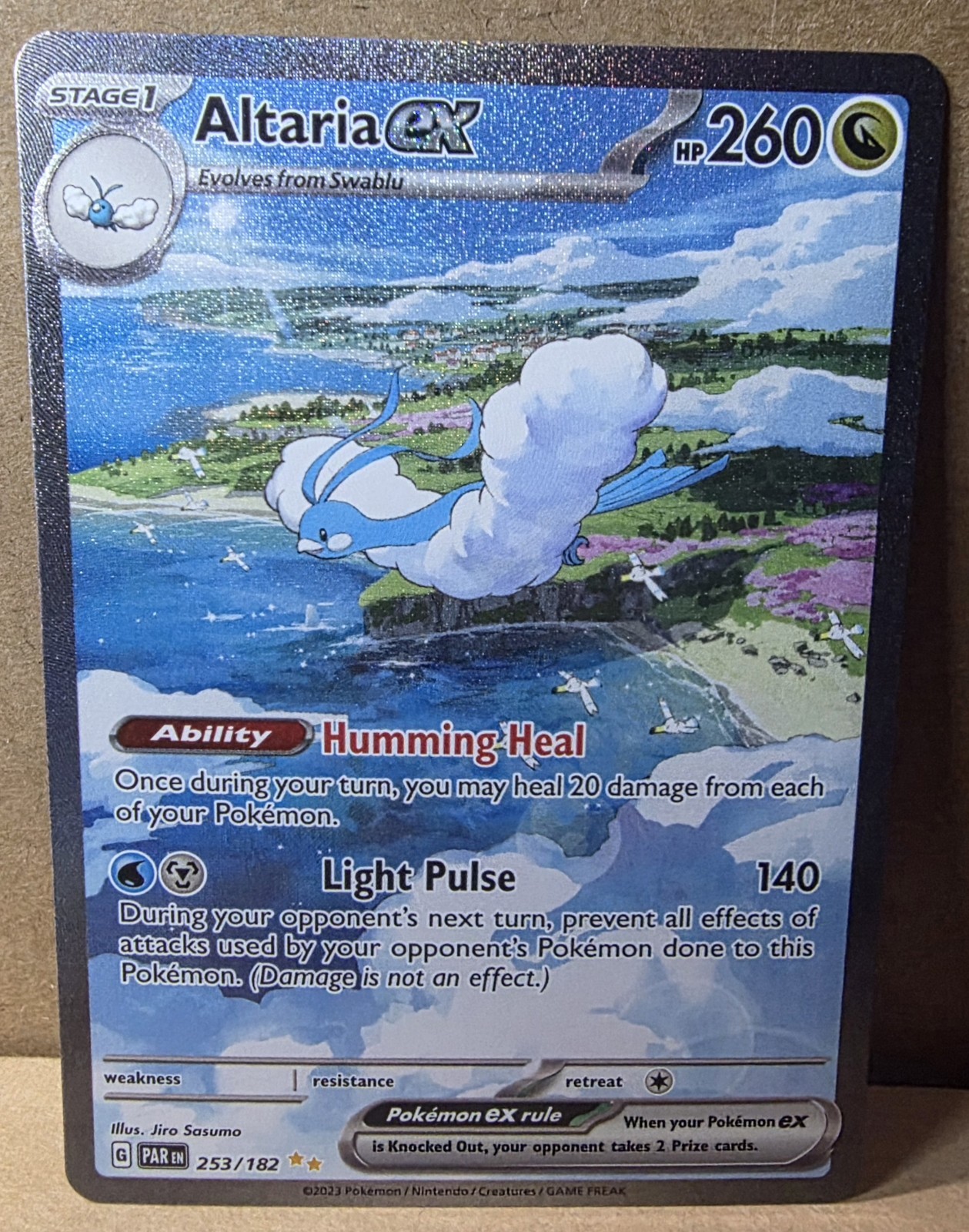 Altaria ex 253/182 Paradox Rift Full Art SIR Rare Holo Pokemon Card NM