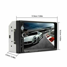 For AUX MP5 Player 7" Double 2DIN Bluetooth Touch Screen Stereo Radio USB Camera