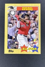 Rafael Devers 1987 All-Star Throwback Insert 2022 Topps Boston Red Sox/SF Giants