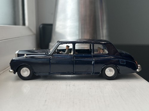 DINKY 152 ROLLS-ROYCE PHANTOM V LIMOUSINE DARK NAVY BLUE VINTAGE 1967-77 BOXED - Bild 8 von 24