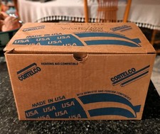 Vintage Cortelco Ash Corded Desk Phone 250044-VBA-20M Beige/Almond in Box. New