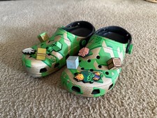 Minecraft Crocs - Lightly Worn, Look Great - Size M7, W9