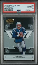 2006 LEAF CERTIFIED MATERIALS #86 TOM BRADY PSA 10