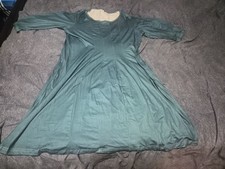 Brand NEW 3/4 sleeve knit Fit and Flare dress Solid Color Pockets A Line 3X