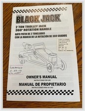 Torin Black Jack 2 Ton Trolley Jack Manual 2010 Model 28035190 360 Handle Torin Black Jack 2 Ton Trolley Jack Manual 2010 Model 28035190 360 Handle
