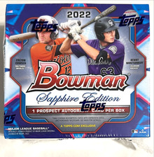2022 Bowman Sapphire MLB Baseball Box New Factory Sealed 1 Auto