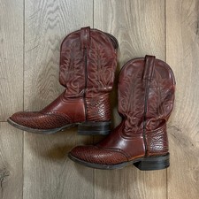 Vintage Tony Lama Brown Leather Cowboy Western Boots Womens Shoes Size 6B