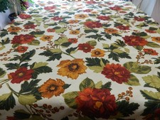 L-26 COLORFUL FALL SUNFLOWER FOOD NETWORK TABLECLOTH 60 X 84 INCHES