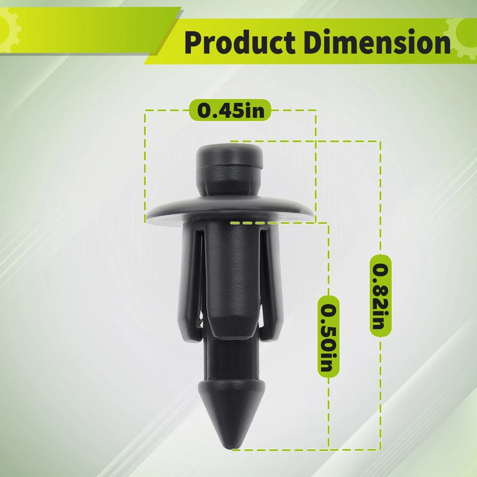 For Kawasaki Ninja ZX10 ZX10R ZX11 ZX12R Fender Fairing Clip Rivet Retainer 100X - Image 2 of 4