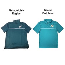 NFL Men's Relaxed Fit Comfortable Breathable Short Sleeve Polo