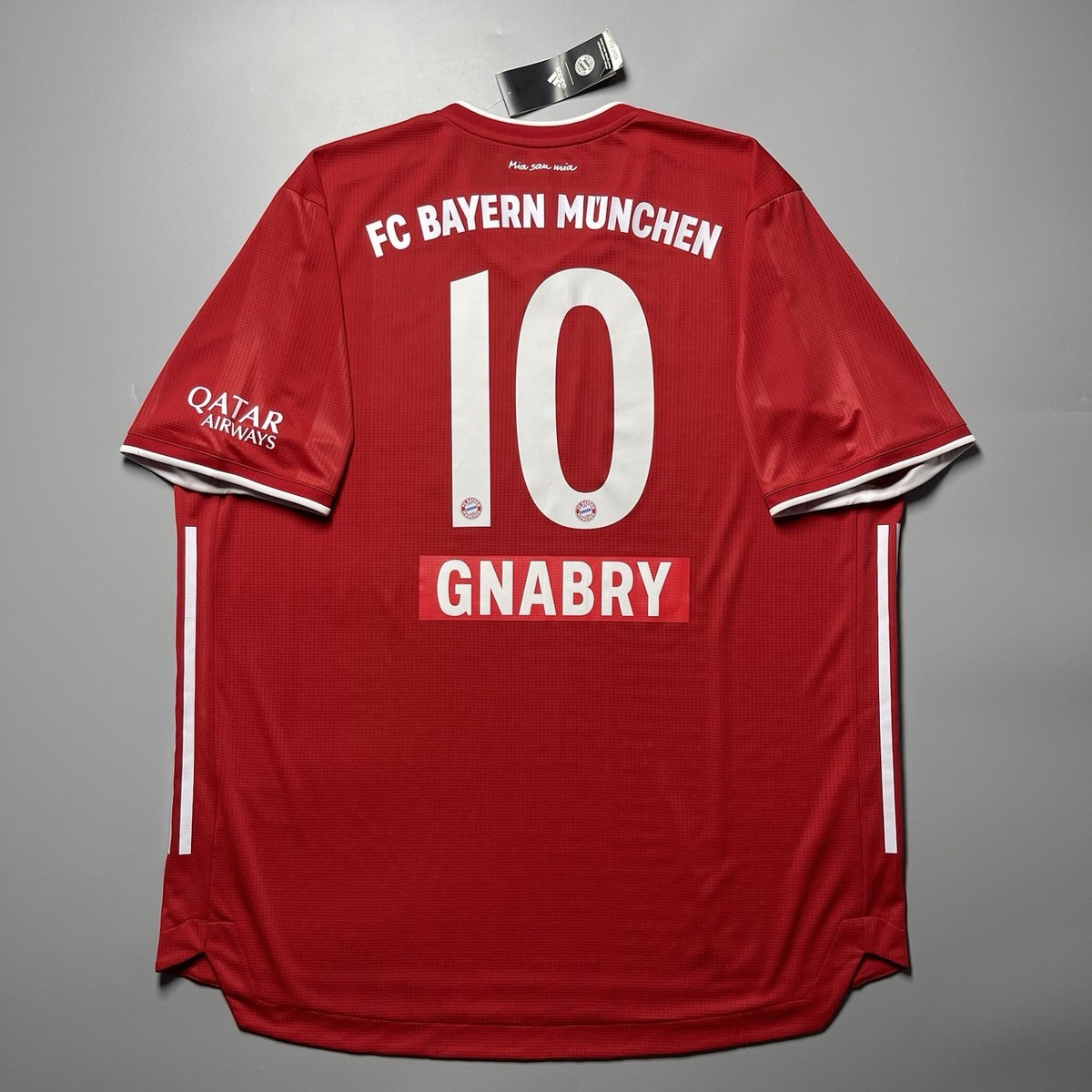 NWT BAYERN ADIDAS 2020/2021 FOOTBALL HOME JERSEY #10 GNABRY SIZE