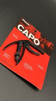 D Addario Reflex Capo Black for Acoustic & Electric Guitars