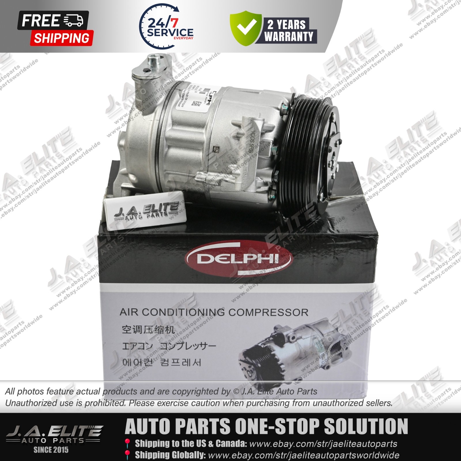 Delphi A/C Compressor fits Maserati Maserati Ghibli Levante Quattroporte 333332