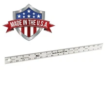 Mayes Solid Aluminum 18" Ruler Straight Edge 10187 18"x1"x1/16" Made in USA