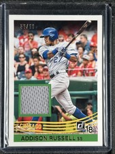 Russell, Addison - 2018 Donruss - Swatch