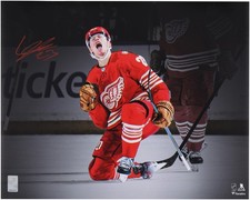 Lucas Raymond Red Wings Signed 16x20 100th Anniversary Celebrate Spotlight Photo