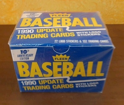 1990 Fleer Update Baseball  Set Trafing Cards  With Logo Stickers Sealed NIB