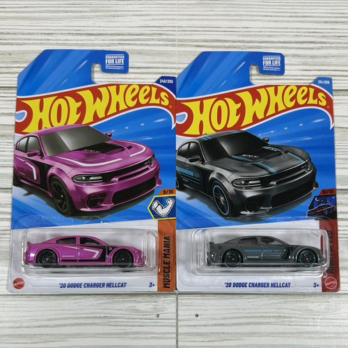 Hot Wheels '20 Dodge Charger Hellcat Lot of 2  Pink + Grey - Bild 2 von 5