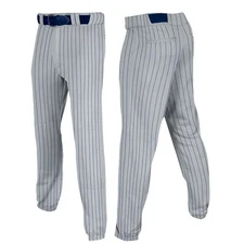 Champro Men's 14Oz Poly Warpknit Pinstripe Baseball Pants