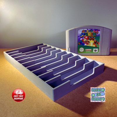 N64 Cartridge Display Aufbewahrung für 10 Nintendo 64 Spiele - 10 Spiele Halter