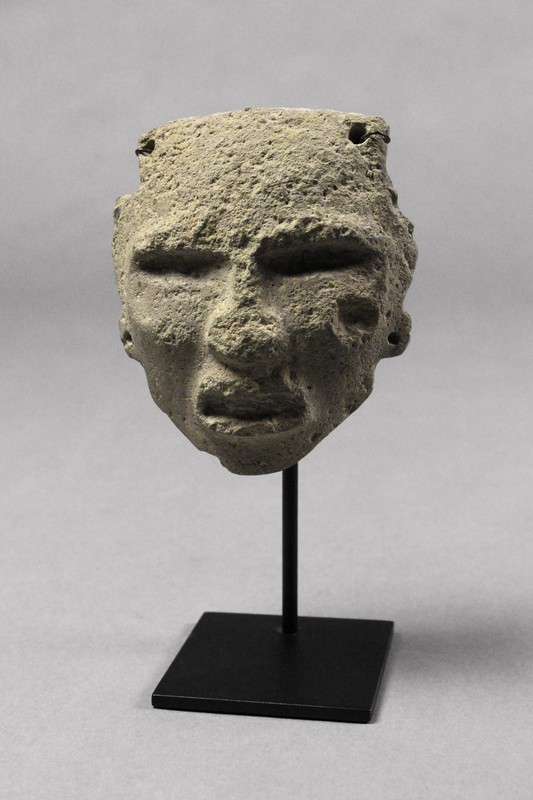 PRE-COLUMBIAN PRECOLUMBIAN TEOTIHUACAN ANCIENT STONE MASK MEXICO EX GONZALO PH.D