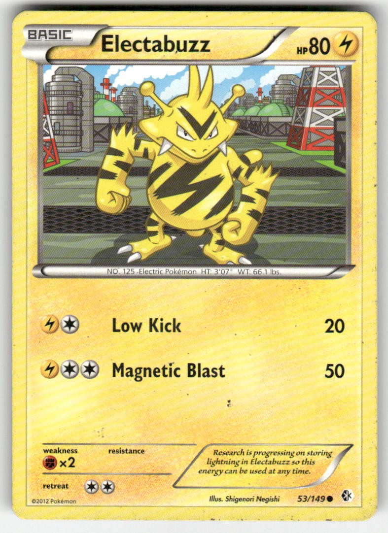 Electabuzz 53/149 C Boundaries Crossed NM Pokemon