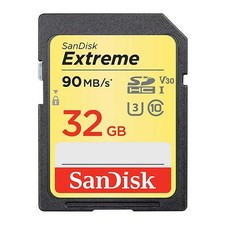 32GB SanDisk Extreme Plus SDHC 90 MB/s Memory Card - Nice Condition