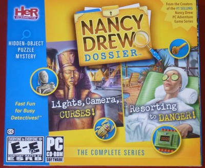 Video Game PC Nancy Drew Dossier Lights Camera Curses & Resorting to Danger Jewe