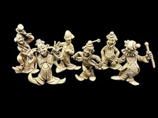VINTAGE Hard Plastic Clown Figures Made in Hong Kong