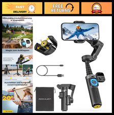 360  Pan Rotation Gimbal Stabilizer for iPhone - 3-Axis, Magnetic Remote, Tripod