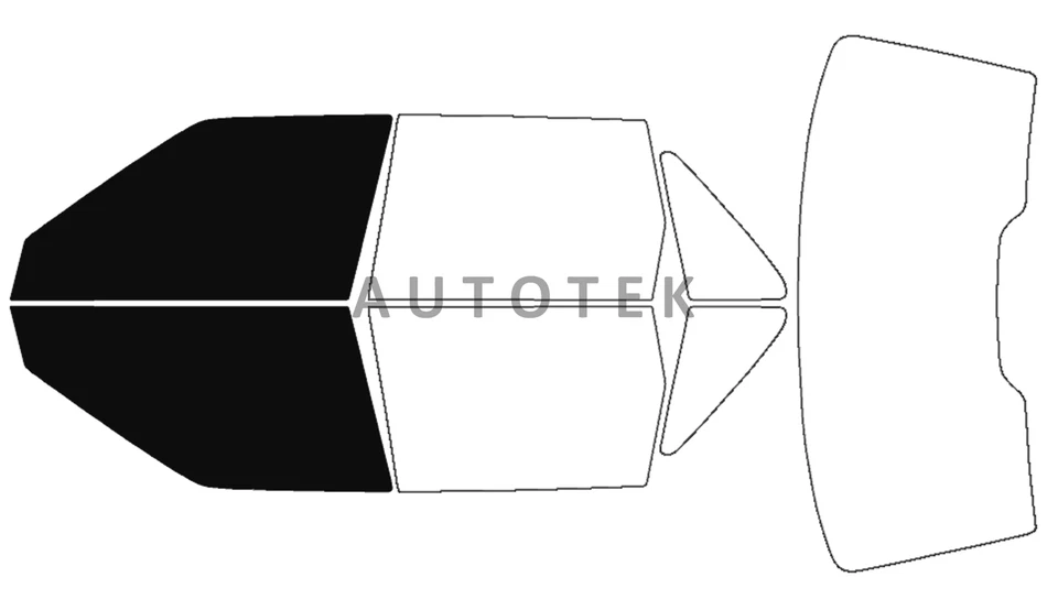 Película precortada ventanas delanteras de dos puertas cualquier tono para Volvo S70 1998-2000 vidrio Foto 3 de 4