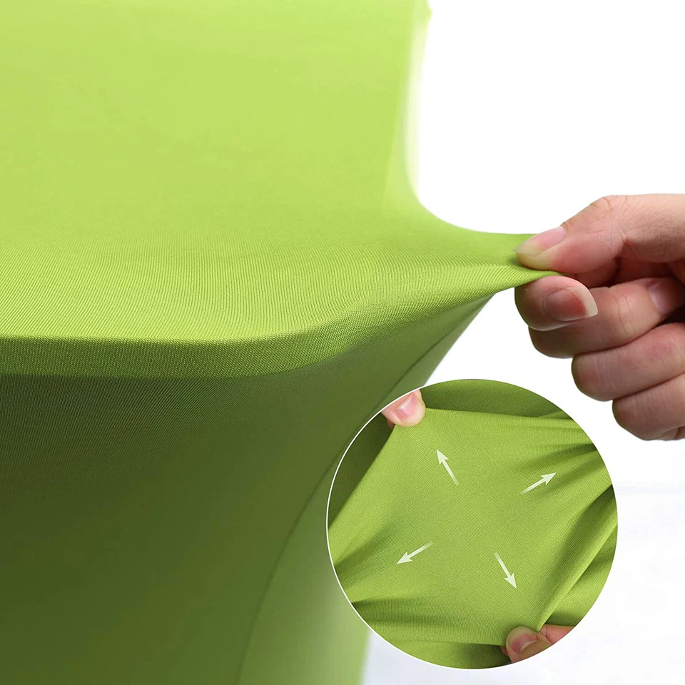 6FT Spandex Fitted Tablecloth Rectangular Stretch Table Cover for Wedding Party - Image 3 of 4