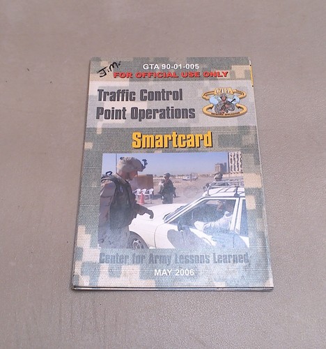 2006 OIF OEF Traffic Control Operations Smartcard Pocket Guide Book