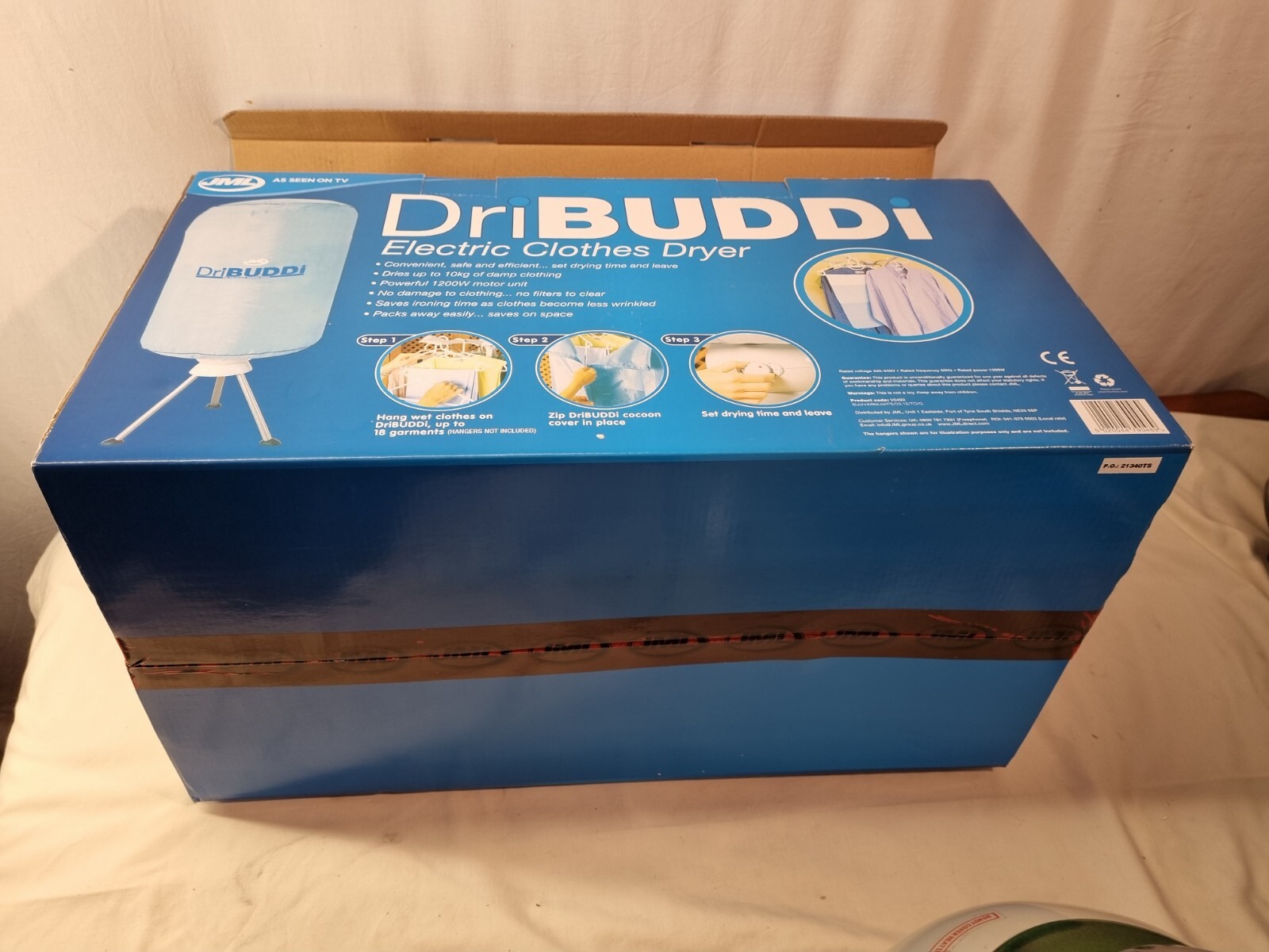 JML DRIBUDDi Electric Clothes Dryer Mod D6607/GYJ1 Original Packing