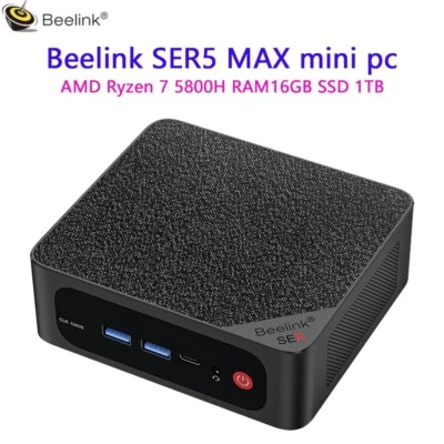 Beelink mini pc ser5 5800H AMD Office Computer 8C/16T RAM16GB SSD1TB windows11