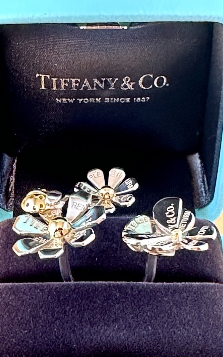 Tiffany & Co RTT Love Bugs Ladybug 3 Flower Cluster Ring Tiffany & Co RTT Love Bugs Ladybug 3 Flower Cluster Ring