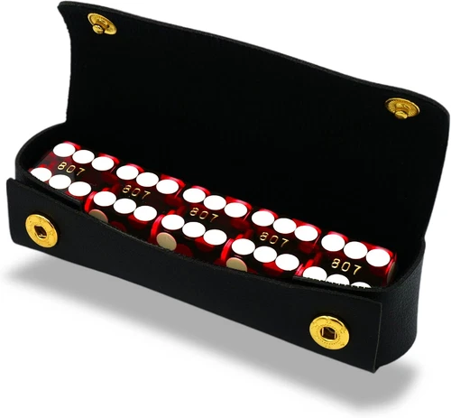 Luck Lab Grade AAA 19Mm Casino Dice with Razor Edges and Matching Serial Numbers - Picture 1 of 12