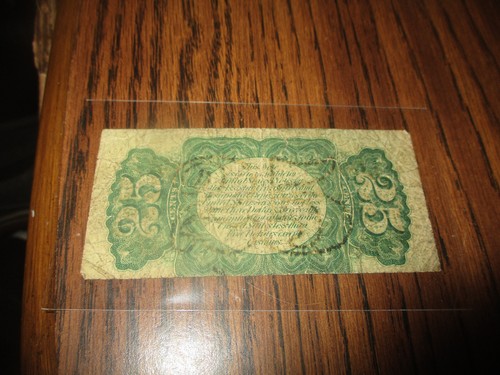 25 CENTS THIRD ISSUE U.S. FRACTIONAL CURRENCY SEE PICTURES - Picture 2 of 2