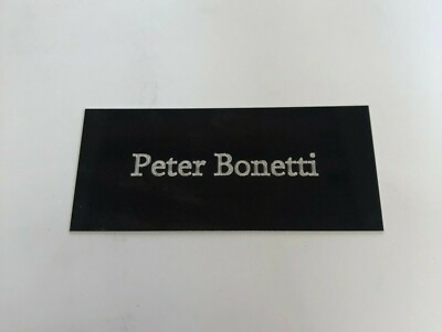 Peter Bonetti Chelsea - 90x40mm gravierte Plakette / Platte für signierte Memorabilia