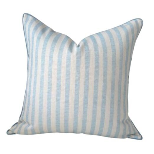 Throw Pillow for Home Harvey Seersucker Style Pillow Cover Coastal