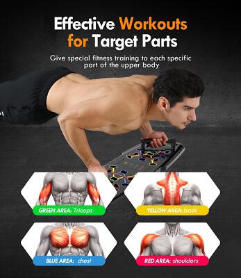 Exercise Equipment For Home LOGARD Pro Push Up Board, Portable