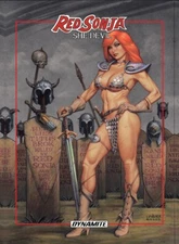 Red Sonja: She Devil Promo Card Joseph Michael Linsner Art JML SFC