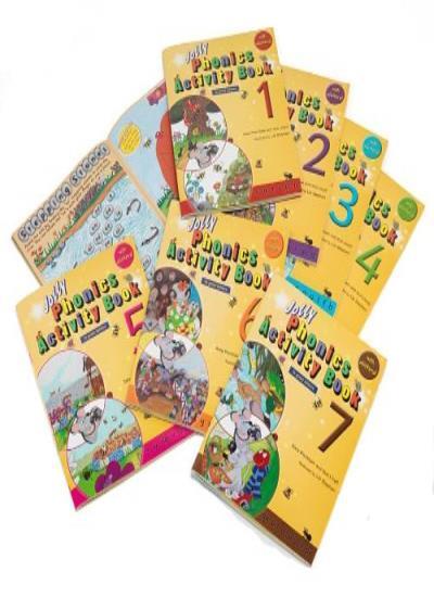 Jolly Phonics Activity Books 1-7 (in Print Letters) By Sara