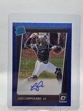 2021 Panini Donruss Optic Baseball Luis Campusano Blue Mojo Prizm Auto /99 RC