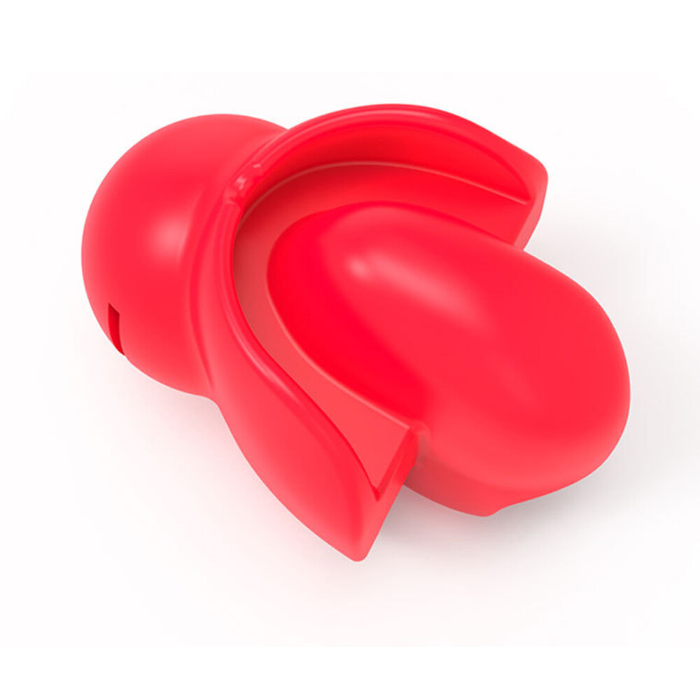 2024 Silicone Open Mouth Gag Tongue Fix Fetish Dilator Ball Oral for Couple Red