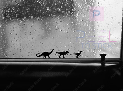 6x Dinosaur Vinyl Decal Easter Egg Tyrannosaurus Rex TRex Raptor Stickers
