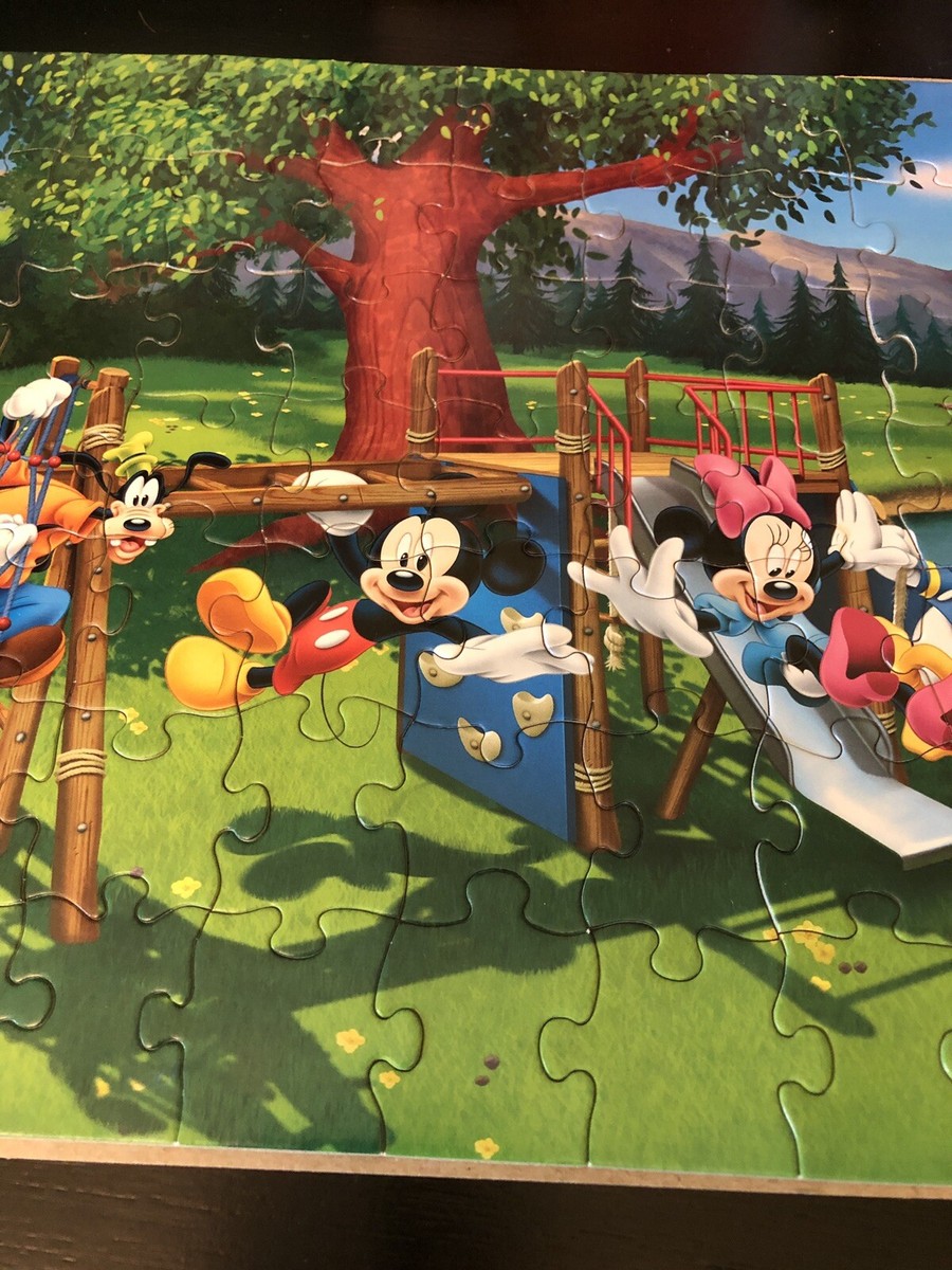 Disney Mickey Mouse 63 piece Puzzle - Playground - Minnie, Donald