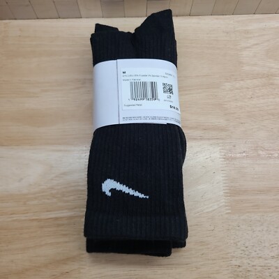 Nike Every Plus Lightweight Crew 3-Pair Socks SX6891-010 Black