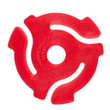 20 New "RED" 45 RPM RECORD INSERT ADAPTERS