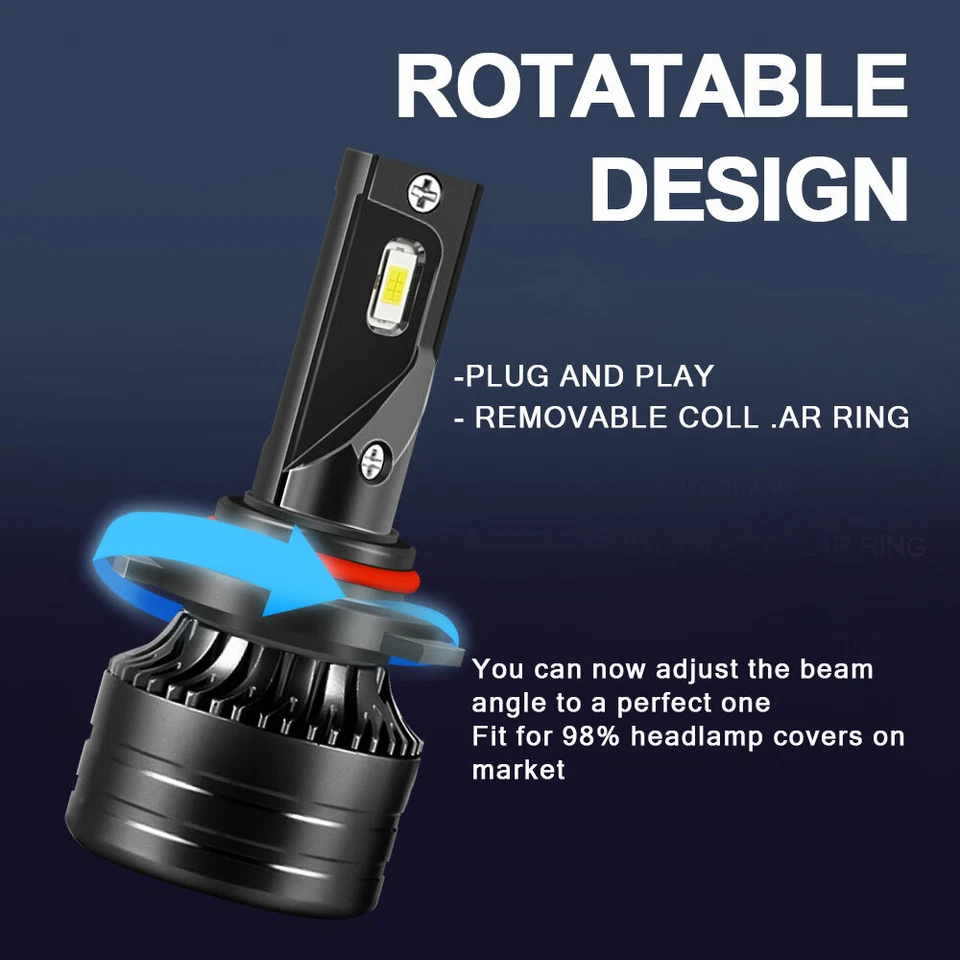 Kit combinado de 4 faros LED haz alto bajo para Mazda 3 2010-2018 Mazda3 Sport Foto 3 de 4